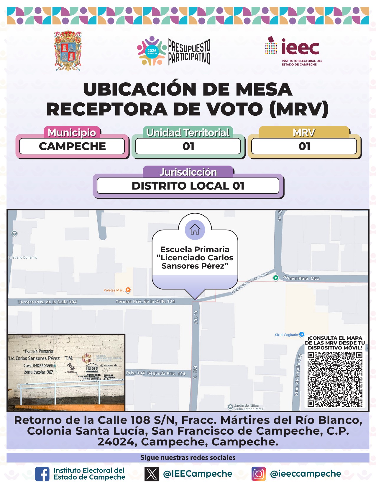 Ubicación de Mesas Campeche 1